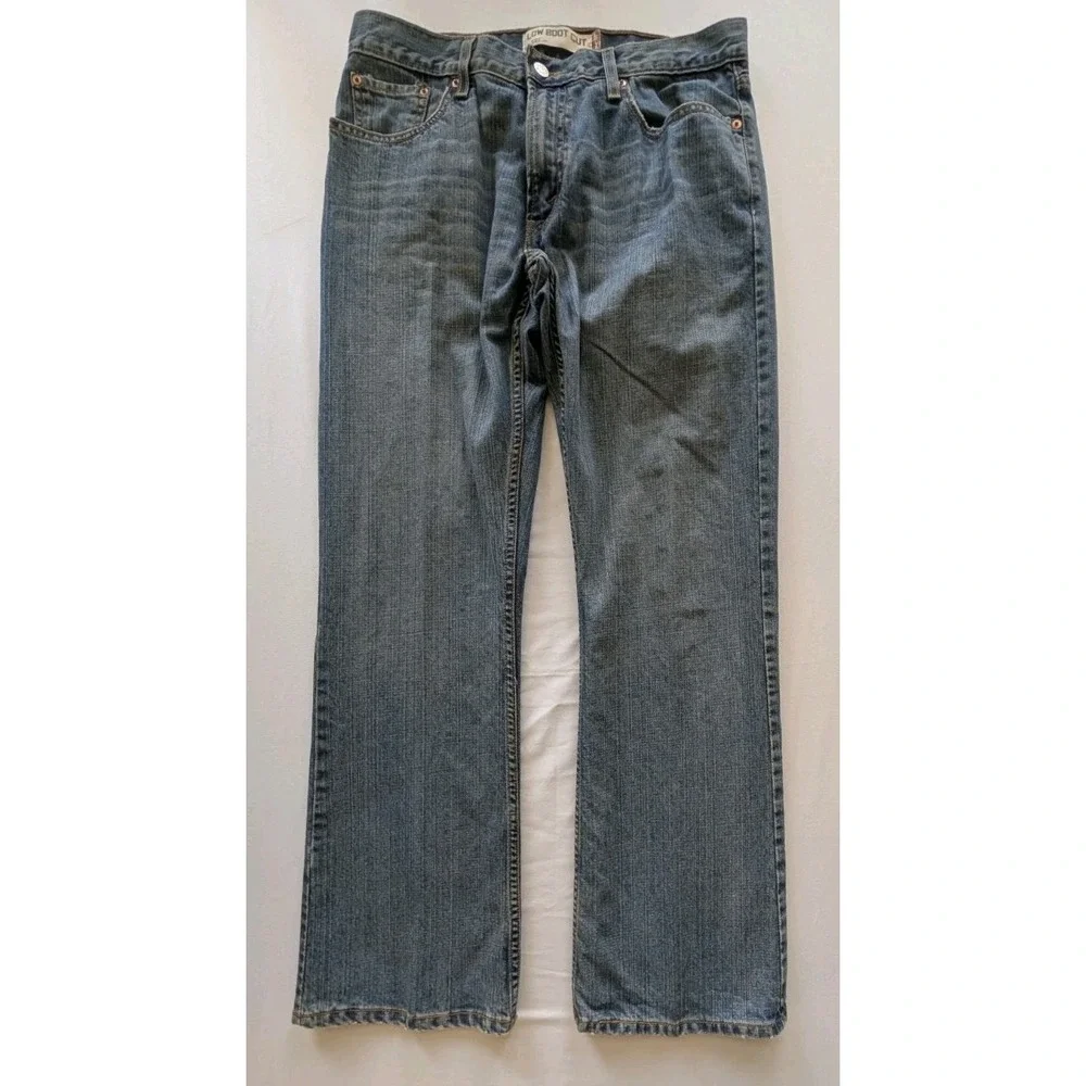 Levi's 527 Low Bootcut Jeans Mens 34x32 Medium Wash Blue Denim Y2K